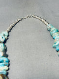 176 Gram Horse Native American Navajo Turquoise Sterling Silver Necklace-Nativo Arts
