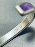 6 Inch Wrist Larry Loretto Native American Zuni Sugulite Sterling Silver Bracelet-Nativo Arts