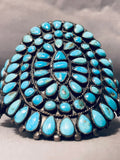 Important Victor Moses Begay Vintage Native American Navajo Turquoise Sterling Silver Bracelet-Nativo Arts