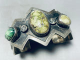 One Of The Finest Vintage Navajo Carico Lake Turquoise Sterling Silver Bracelet-Nativo Arts