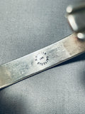 Stunning Bruce Morgan Vintage Native American Navajo Sterling Silver & 14k Gold Bracelet-Nativo Arts