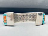7.5 Inch Wrist One Of Best Vintage Inlay Turquoise Sterling Silver Bracelet-Nativo Arts