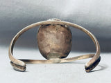 Carmel Agate Vintage Native American Navajo Sterling Silver Bracelet Old-Nativo Arts
