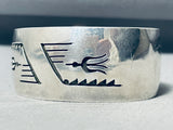 Best Friends Soaring Bird Vintage Native American Navajo Sterling Silver Bracelet-Nativo Arts