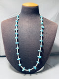 Native American Traditional Vintage Santo Domingo Turquoise Heishi Necklace-Nativo Arts