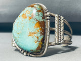 Show Stopper Vintage Native American Navajo Royston Turquoise Sterling Silver Bracelet-Nativo Arts
