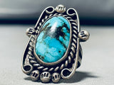 Very Old Vintage Native American Navajo Sterling Silver Ring Old-Nativo Arts