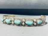 Amazing Vintage Native American Zuni Royston Turquoise Sterling Silver Bracelet Signed-Nativo Arts