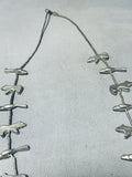 133 Grams Heavy Vintage Native American Navajo Sterling Silver Animal Fetish Necklace-Nativo Arts