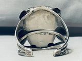 Face Of Onyx Vintage Southwest Sterling Silver Bracelet Cuff-Nativo Arts