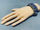 One Of The Best Vintage Native American Navajo Domed Sugulite Sterling Silver Bracelet-Nativo Arts