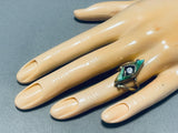 Fascinating Vintage Native American Navajo Royston Turquoise 12ktgf Sterling Silver Ring-Nativo Arts