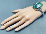 Davey Morgan Vintage Native American Navajo Royston Turquoise Sterling Silver Bracelet-Nativo Arts