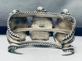 Burd Family Vintage Native American Navajo Turquoise Sterling Silver Bracelet Cuff-Nativo Arts