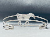 Prancing Horse Vintage Southwest Inlay Sterling Silver Bracelet-Nativo Arts