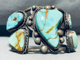 One Of The Best Ever Vintage Native American Navajo Royston Turquoise Sterling Silver Bracelet-Nativo Arts