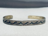 Authentic Vintage Native American Hopi Sterling Silver Bracelet-Nativo Arts