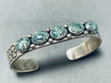 Special San Felipe Green Turquoise Sterling Silver Bracelet-Nativo Arts