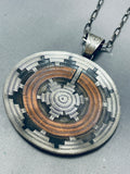 The Best Vintage Native American Navajo Hand Carved Micro Detail Sterling Silver Basket Necklace-Nativo Arts