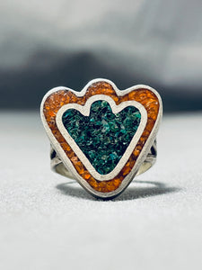 Marvelous Vintage Native American Navajo Turquoise Sterling Silver Ring-Nativo Arts