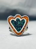 Marvelous Vintage Native American Navajo Turquoise Sterling Silver Ring-Nativo Arts