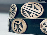Mind Blowing Vintage Native American Hopi Sterling Silver Concho Belt-Nativo Arts