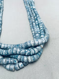 Opulent Vintage Navajo Denim Lapis Heishi Necklace Old-Nativo Arts