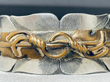 Important Vintage Native American Navajo Mark Yazzie Sterling Silver Bracelet Cuff-Nativo Arts
