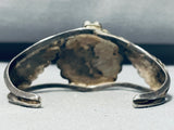 Gorgeous Vintage Native American Navajo Blue Gem Turquoise Sterling Silver Bracelet-Nativo Arts