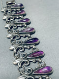The Most Unique Vintage Amethyst Sterling Silver Clasp Bracelet-Nativo Arts