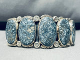 The Best Native American Navajo New Lander Turquoise Sterling Silver Bracelet-Nativo Arts