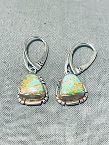 Marvelous Vintage Native American Navajo Royston Turquoise Sterling Silver Earrings-Nativo Arts