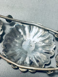 One Of The Most Beautiful Vintage Native American Zuni Inlay Sterling Silver Bracelet-Nativo Arts