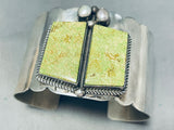 The Best Jim Linkin Vintage Native American Navajo Gaspeite Sterling Silver Bracelet-Nativo Arts
