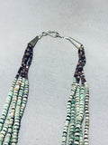 One Of The Best Vintage Native American Navajo Royston Turquoise Sterling Silver Necklace-Nativo Arts