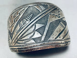 One Of Best Most Unique Vintage Native American Navajo Thomas Singer Sterling Silver Bracelet-Nativo Arts