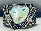 Heavy 87 G Vintage Navajos Natural Royston Sterling Silver Bracelet-Nativo Arts
