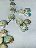 The Best Vintage Native American Navajo Royston Turquoise Sterling Silver Necklace - Grand!-Nativo Arts