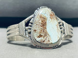 Noteworthy Native American Navajo Dry Creek Turquoise Sterling Silver Signed Bracelet-Nativo Arts