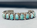 Important Tony Aguilar Sr Vintage Santo Domingo Sterling Silver Bracelet-Nativo Arts