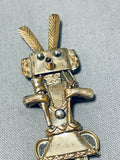 Tremendous Vintage Native American Navajo 12kgf Kachina Pendant-Nativo Arts