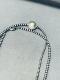Orbs Of Sterling Vintage Native American Navajo Silver Necklace-Nativo Arts
