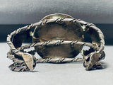 Sands Of The Desert Vintage Native American Navajo Sterling Silver Bracelet-Nativo Arts