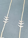 Fab White Dove Vintage Santo Domingo Sterling Silver Shell Necklace-Nativo Arts