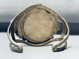 Gasp! Walnut Wood Inlaid Turquoise Vintage Native American Navajo Sterling Silver Bracelet-Nativo Arts