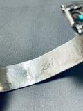 Iconic Vintage Native American Zuni Royston Turquoise Sterling Silver Bracelet-Nativo Arts