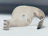 Swirling Wide Vintage Sterling Silver Southwest Bracelet-Nativo Arts