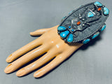 The Best Vintage Native American Navajo Kachina Sterling Silver Bracelet On The Internet-Nativo Arts