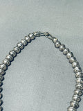 Rare Carviso Family Vintage Native American Navajo Turquoise Sterling Silver Necklace-Nativo Arts