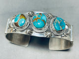 Mind Blowing Vintage Native American Navajo Royston Turquoise Sterling Silver Bracelet-Nativo Arts